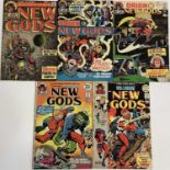 Five 1971-72 DC Comics Jack Kirby New Gods . #1 First appearance of Orion #2 First Darkseid cover #3