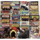 Group of Marvel comics Wolverine mostly 1990's. To include issues 54 to 58, Werewolf by night. Appro