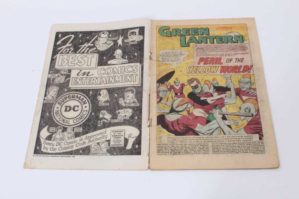 Twelve 1960's DC Comics, Green Lantern #4 (Poor Condition, No cover) #6 (1st appearance Tomar-re) #8 - Image 75 of 117