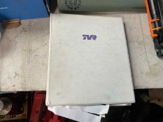 TVR Cerbera parts catalogue in folder