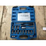 Injector seat cutting tool set, cased