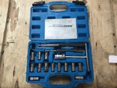 Injector seat cutting tool set, cased