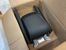 MG Motor UK MG GS, new leather centre console with white stitching, in supplying box