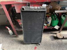 Car radiator, make and model unknown