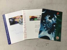 MGF unused Service Book & Replacement Service Books (3)