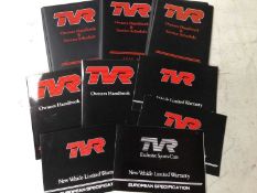 TVR Owners Handbook covers and other TVR literature