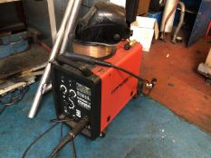 Sealey Supermig 180 welding machine, with gas bottle, wire and protective visor