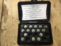 MG Master Key locking wheel nut set, cased