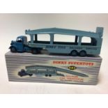 Dinky Supertoy Pullmore Car Transporter with detachable loading ramp No 982 in original box