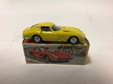Dinky Ferrari 275 GTB No 506, in different colourways Red & Yellow, both in original boxes (2)