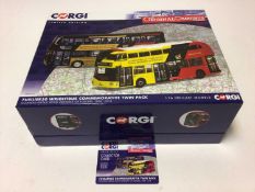 Corgi Limited Edition 297/1000 Fusilier 50 Wrightbus Commerative Twin Pack 1:76 diecast models Go- A