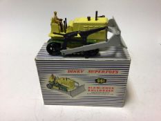 Dinky lorry mounted cement mixer No 960, Blaw-Knox Bulldozer No 961 both in original boxes (2)