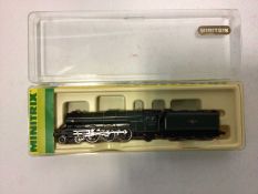 Minitrix N gauge BR lined green Class A3 "Flying Scotsman" tender locomotive 60103, boxed No.12950 a