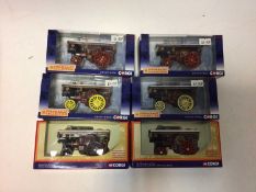 Corgi The Steam Rally Collection die cast models of Burrell Showman Traction Engines (x9) plus Match