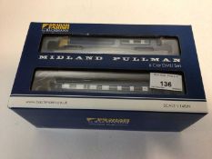 Graham Farish by Bachmann Midland Pullman Nanking Blue with yellow ends Six Car DMU Set, No.371-741,