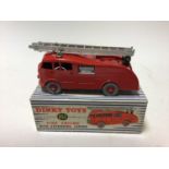 Dinky Supertoy Turntable Fire Escape No 956, Fire Engine with extending ladder No 955 both in origin