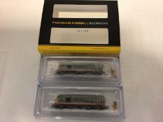 Graham Farish by Bachmann N gauge Hunslet-Barclay Class 20 Twin Pack, No.371-035, boxed