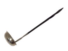 Georgian silver toddy ladel with whalebone handle