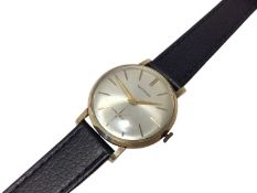 9ct gold cased Garrard wristwatch