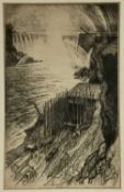 Joseph Pennell (1857-1927) - Lithograph, Rambocus Canadian Falls