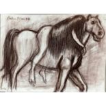 Colin Moss (1914-2005) chalks, Lady Godiva, signed and dated '94, 57 x 76cm