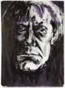 Colin Moss (1914-2005) mixed media, Self portrait,