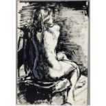 Colin Moss (1914-2005) indian ink, figure study, signed, 56 x 38cm