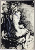 Colin Moss (1914-2005) indian ink, figure study, signed, 56 x 38cm