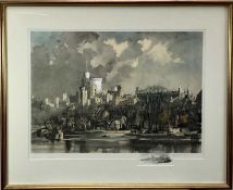 Rowland Hilder (1903-1995) colour print, Windsor castle