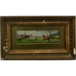 Philip H. Rideout (1860-circa 1920) oil on board, Tally Ho..A fox hunting scene, signed and indistin