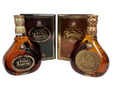 Whisky - two bottles, Johnnie Walker Swing and Swing Superior, 43%, 75cl, both boxed