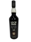 Whisky - one bottle, Loch Dhu, The Black Whisky, aged 10 years, 40%, 75cl