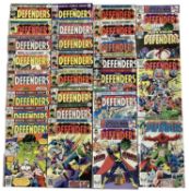 Marvel Comics The Defenders. A group of The Defenders comics to include issue 22, 30, 33, 40, 65, 70