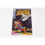 Marvel Comics The Silver Surfer #4 (1969). Classic cover, Thor battles Silver Surfer. Priced 25 cent