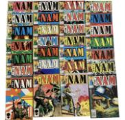 Marvel Comics The 'Nam (1986 to 1993). Complete run from issue 1 - 36 and an incomplete run from iss