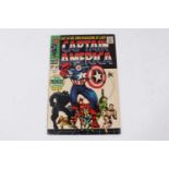 Marvel Comics Captain America #100 (1968). Big premiere issue, first solo series and Black Panther a