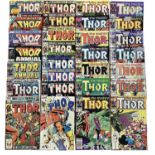 Marvel Comics The Mighty Thor (Mostly 1980's). Group of Thor comics to include issue 337 (1983), Fir