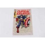 Marvel Comics Captain America #109 (1969). Titled "The origin of Captain America" priced 12 cents. (