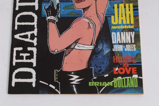 Deadline magazine #1 (1988) First apperance of Tank Girl by Jamie Hewlett, Priced $1.50. (1) - Image 3 of 7