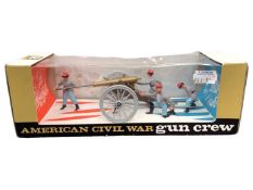 Britains Confederate & Federal ACW Gun Team with Gun No.4435 & No.4465, American Civil War (South) P