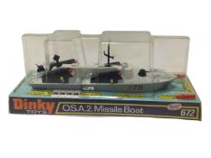 Dinky Air Sea Rescue Launch No.678, MK1 Corvette No.671, Motor Patrol Boat No.675 (x2), O.S.A.2 Miss