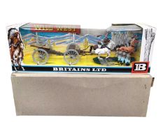 Britains Wild West Gun Team & Limber Confederate No.7434, Confederate ACW Gun Team with Gun No.4435