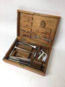 An antique surgeon's set of tools