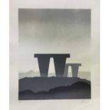 Trevor Grimshaw (1947-2001) signed print - Approaching Monoliths, AP, signed in pencil