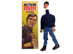 Miro-Meccano Action Man Adventurier French Release (1970-1979) with eagle eyes (detached head) grey