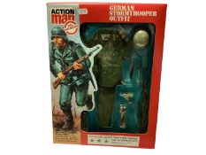 Palitoy Action Man (c1980's) German Stormtrooper, SAS & Parachute Outfits, in packaging (3)