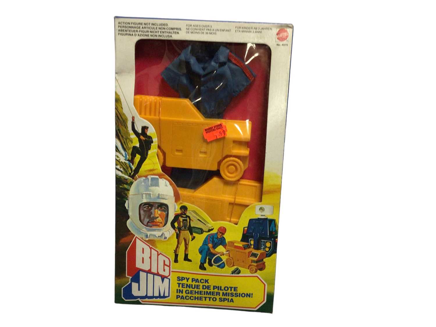 Vintage – Hélicoptère Big Jim Spy – Mattel 1977 (En Boîte, Occasion)