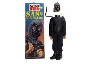 Action Man SAS Key Figure (1982-1984) with eagle eyes (detached head), leaflet & equipment poster, b