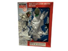 Palitoy Action Man (c1980's) Mountain& Artic, SAS & Parachute Regiment Outfits, in packaging (3)