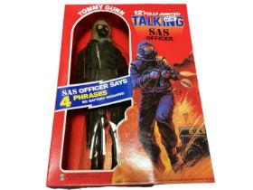 Zodiac Toys Tommy Gunn 12" action figure SAS Officer (says Four Phrases) in window box with sealed b